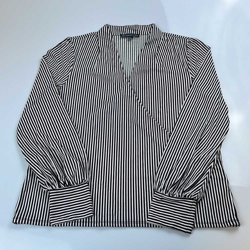 Adrianna Papell Striped Blouse N100-1